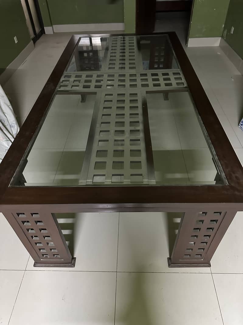 Solid Wooden 10-Seater Dining Table Set 0