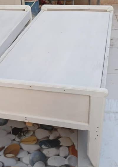 Real wooden single bed