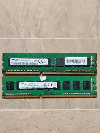 SAMSUNG DDR3 8GB + 4GB RAM FOR SALE