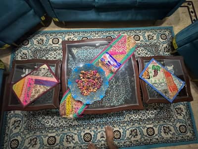 Title: Premium Chinioti Wooden Table for Sale – Traditional Handcrafte