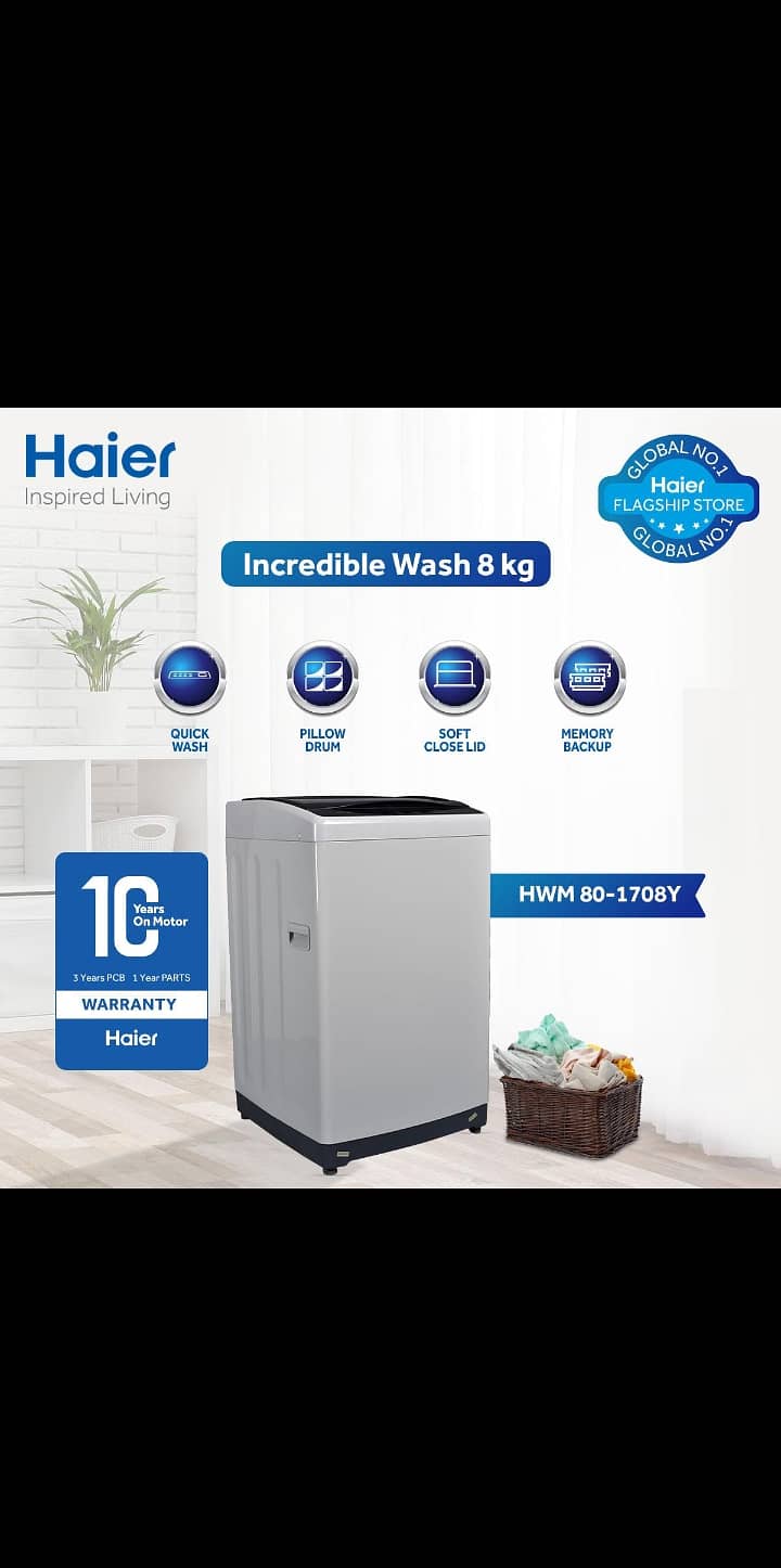 Haier fully automatic washing machine 2