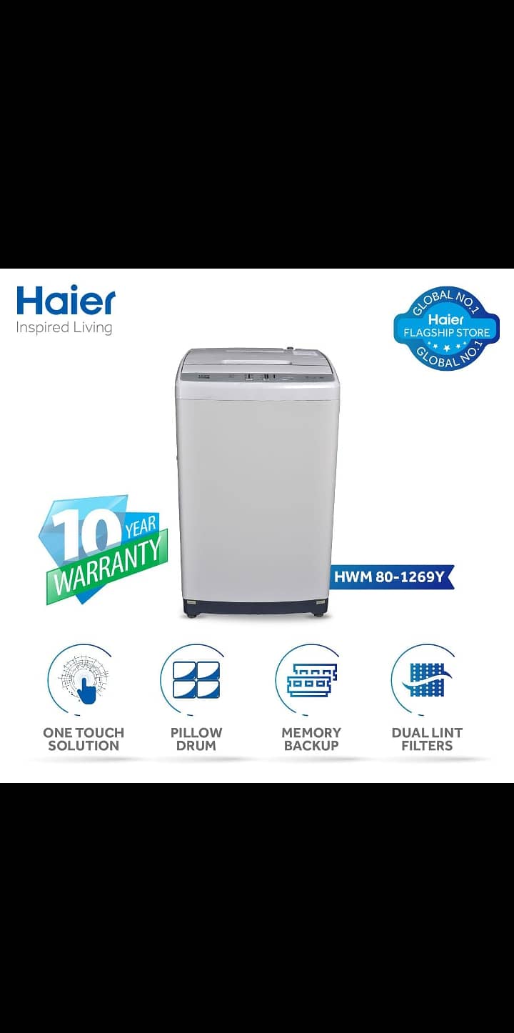 Haier fully automatic washing machine 3