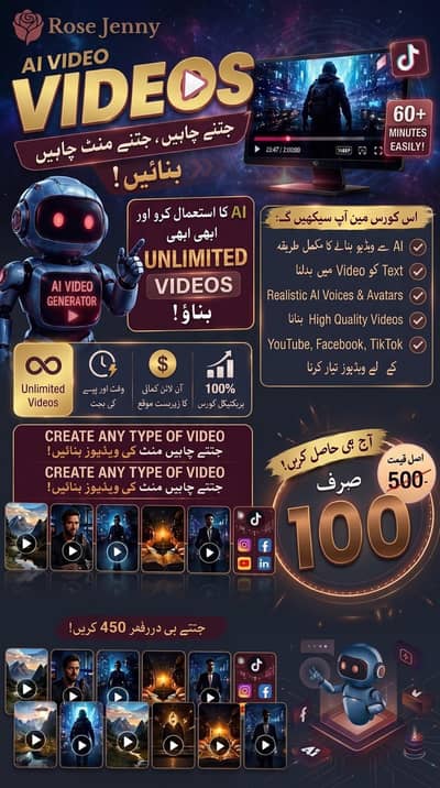 Bundle of Ai Realistic Video Generator Course | 2d, 3d, ai tools More
