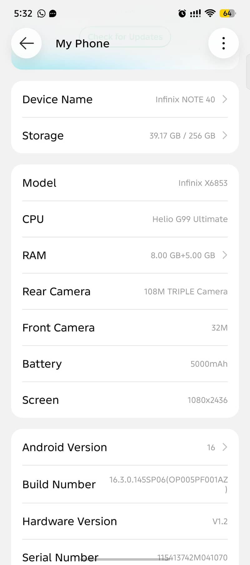 Infinix Note 40 8