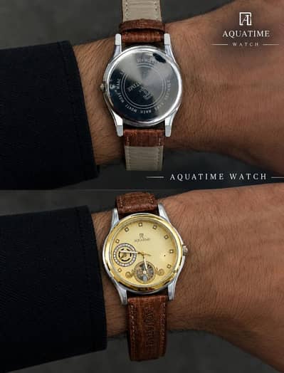 AquaTime Watch For Urgent Sale Leather Strap