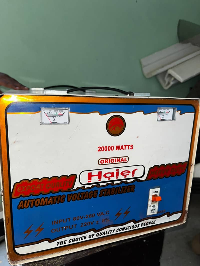 AUTOMATIC VOLTAGE STABILIZER 20,000W 0