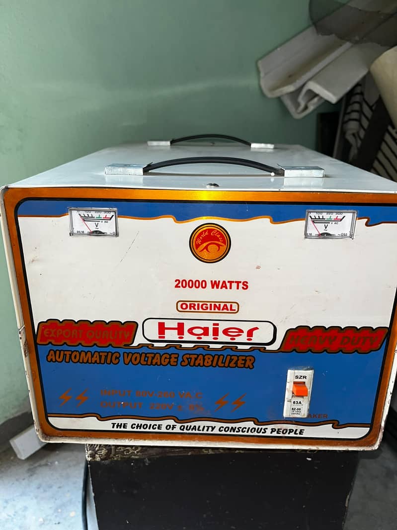 AUTOMATIC VOLTAGE STABILIZER 20,000W 4