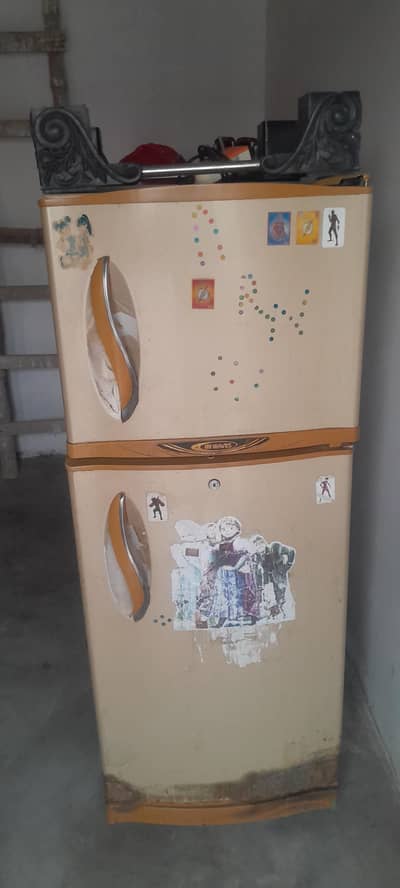 brown colour refrigerator