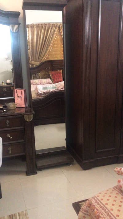 Luxury Wooden Dressing Table with Wardrobe – Used Condition 10/10