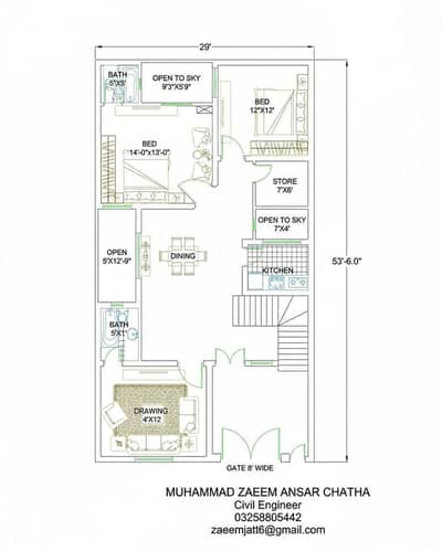 AutoCAD 2D House Map & Material Estimation Services