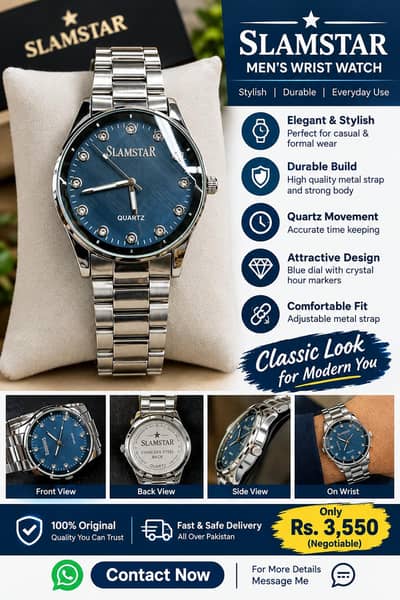 Stainless steel Chain watch Slamstar