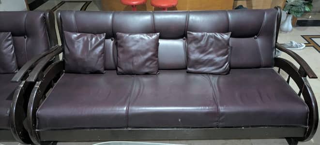 5 seater lather sofa