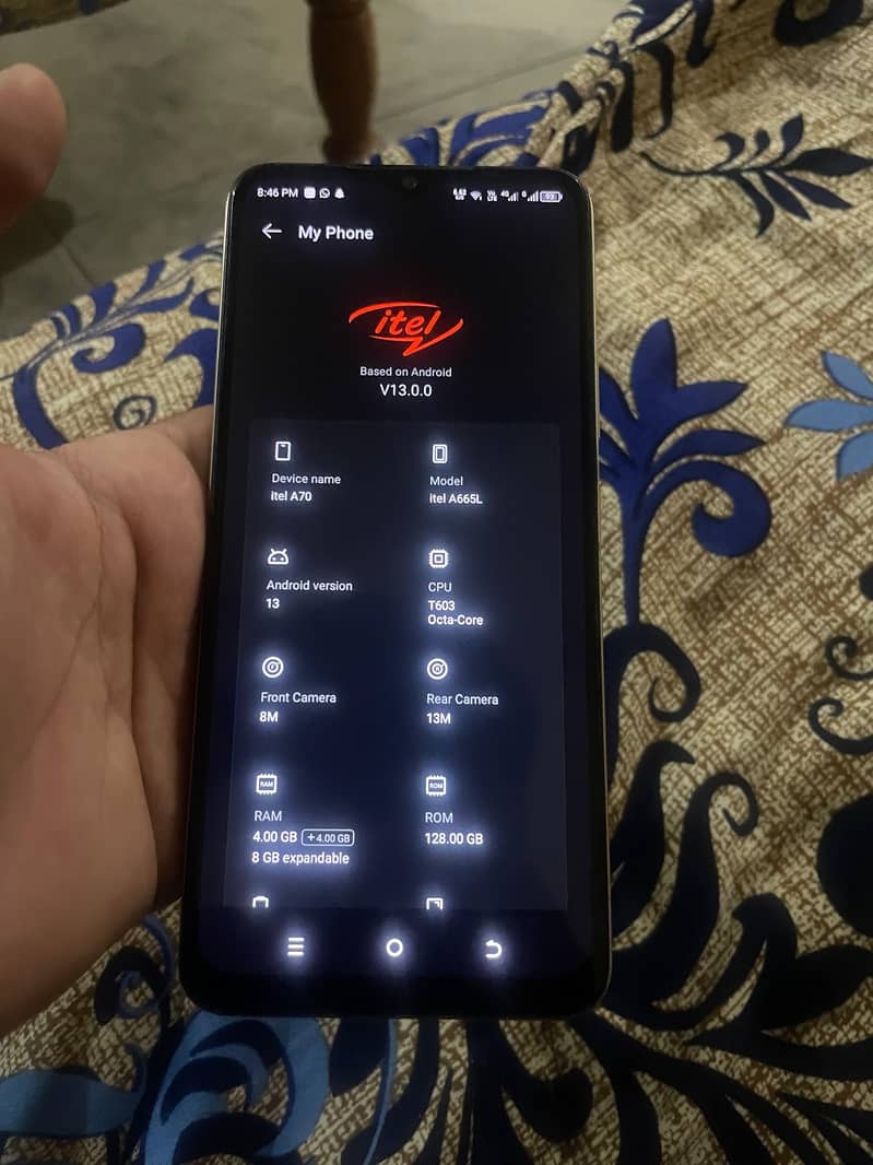 Itel A70 3