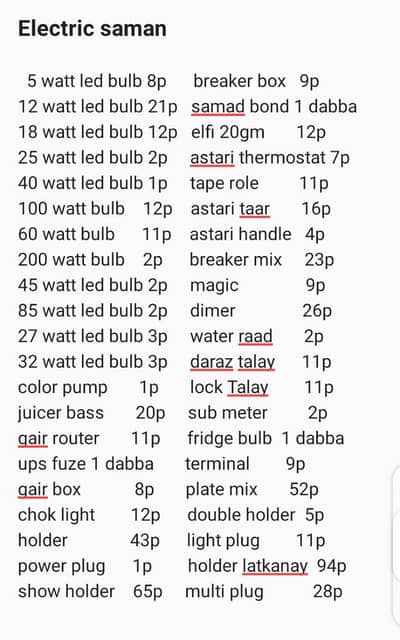 electric products