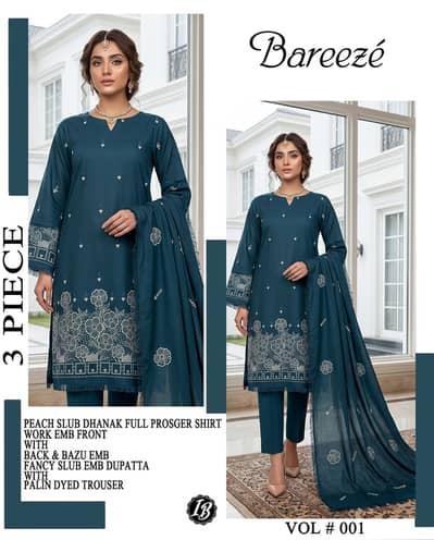 dresses / embroidery dresses / Bareeze Dhanank / new articlas