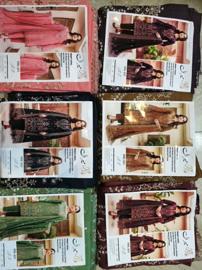 dresses / 3pc Airjet Dhanak embroidery dresses / new arrival