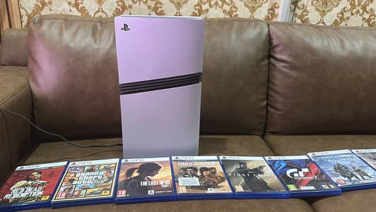 PS5 Pro 2TB with Disc Drive, Controller & Games – Like New