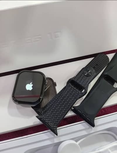 Series 11 apple logo smart watch