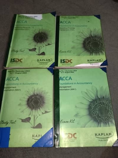 ACCA MA1 & FA1 Kaplan study Text and Kit.