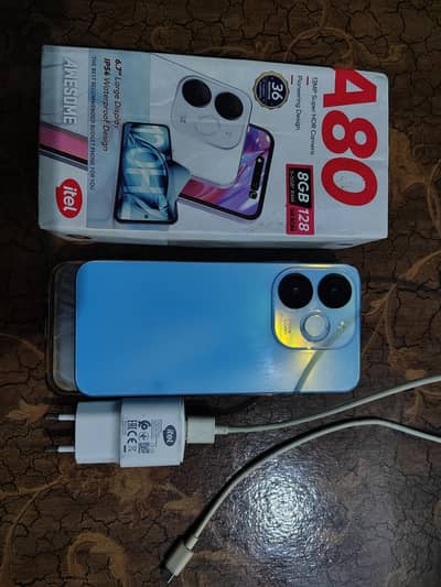 Itel A80 3Gb+ 5 gb virtual ram 128 Gb memory