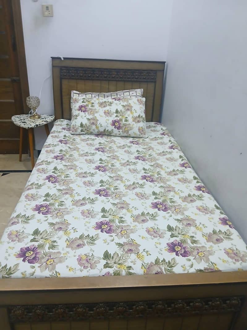 Two solid Single beds with free mattresses 1