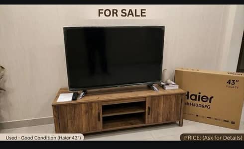 Haier 43" Smart Android TV - Model H43D6FG (Complete Box)