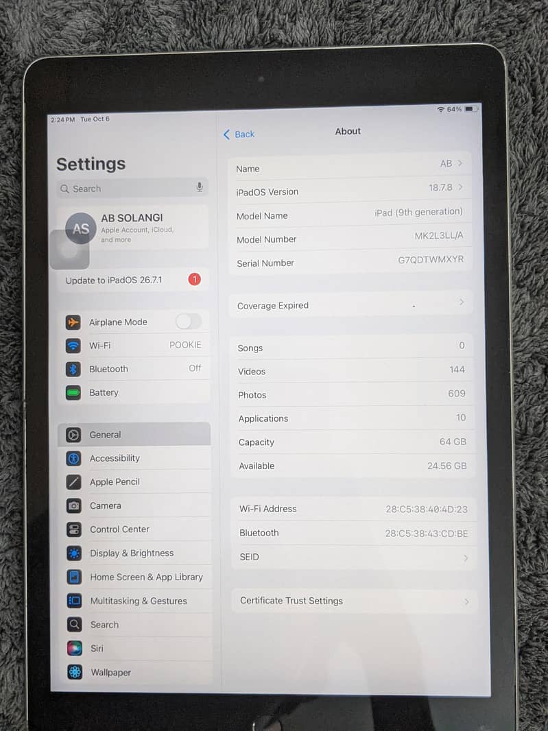 iPad 9th Generation (64GB) 6