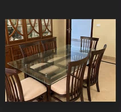 Dining table six seater 0