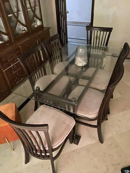 Dining table six seater 1