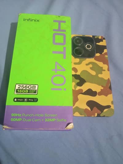Infinix Hot 40i 16GB Ram 256GB Rom All accessories complete with box.