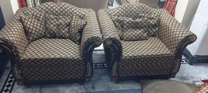 Wooden Sofa 5 seater