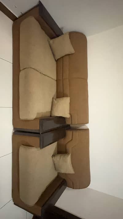 6 seater sofa set with cushions