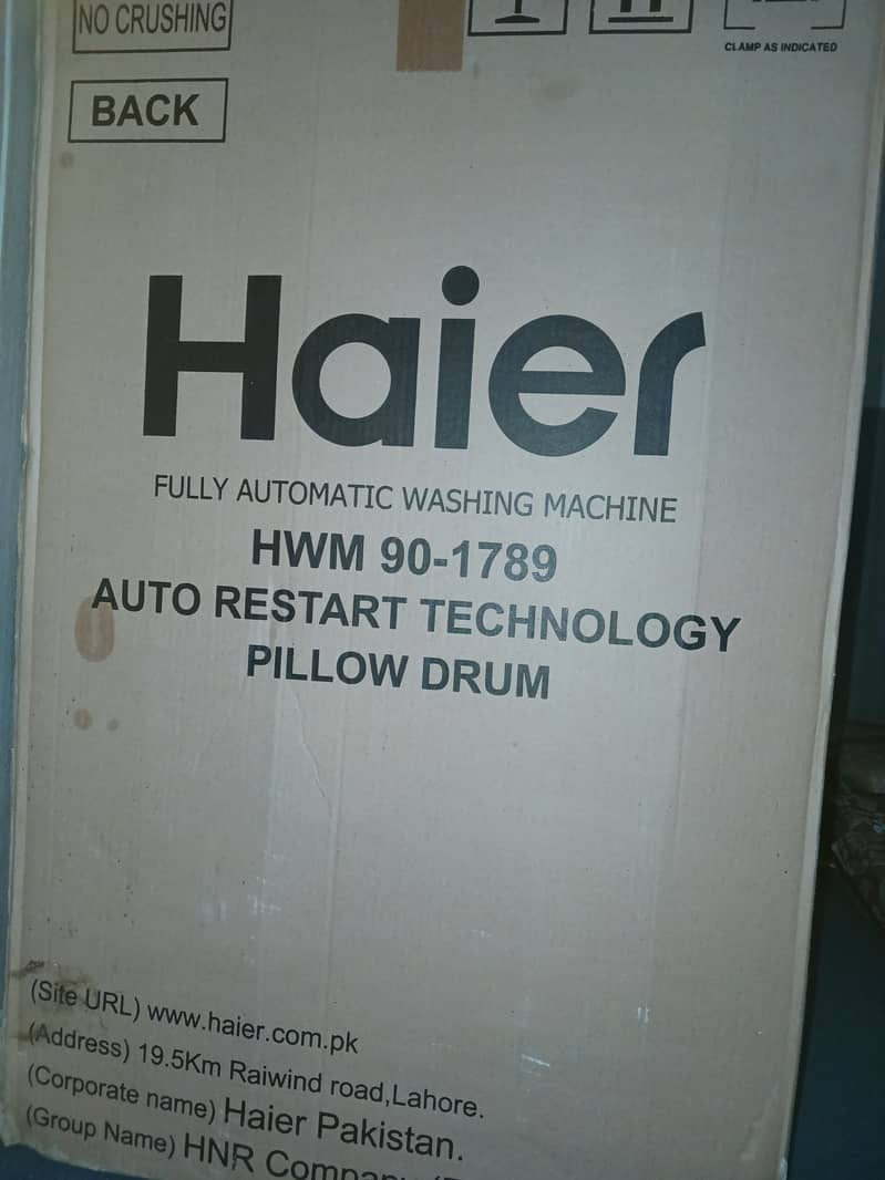Haier fully Automatic washing machine HWM 90-1789 2