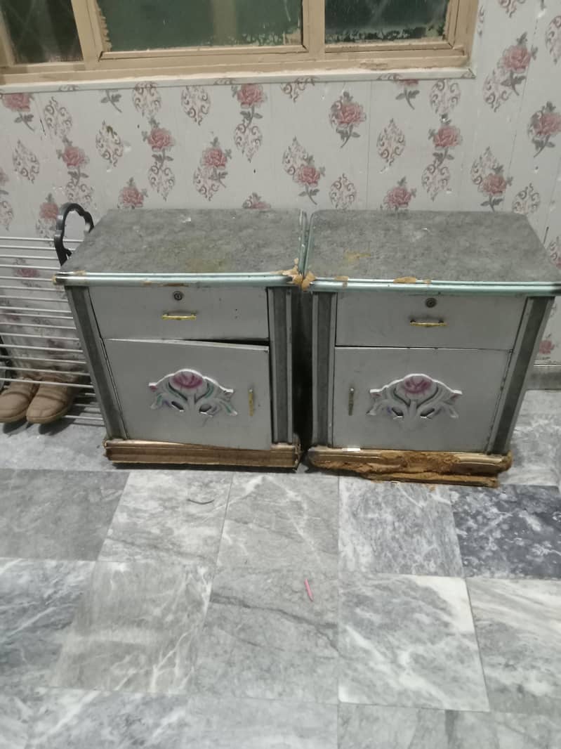 Double Bed Set with side Table & dressing table 1