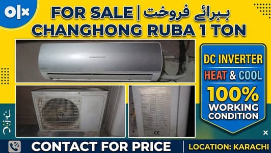 Changhong Ruba 1 Ton DC Inverter AC – Good Condition