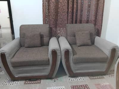 Brown Sofa Set 5 seater