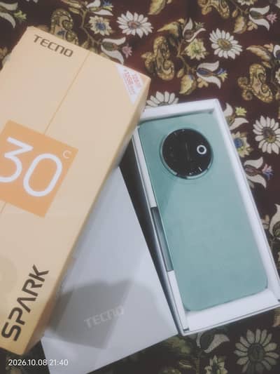 Tecno SPARK 30C with Original Charger Box All Original