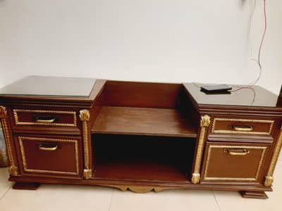 wooden console table