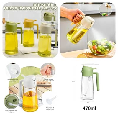 Adds Style and functional 2 in 1 Oil Bottle