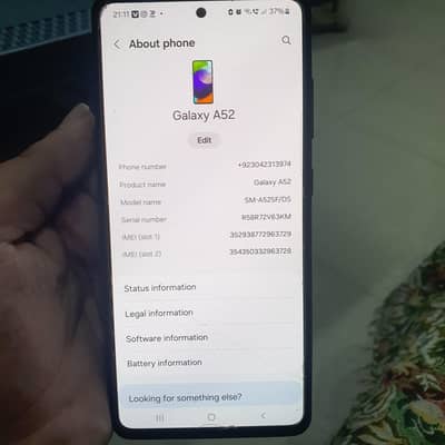 Samsung Mobile A52