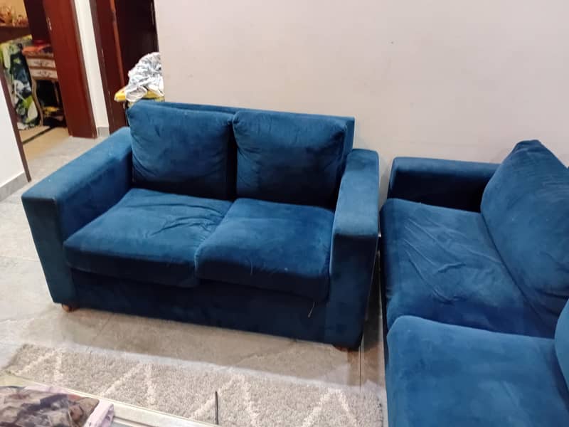 3 blue sofa sets 1
