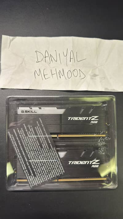 G SKILL Trident Z RGB Ram 8gbx2 16GB CL16 3200 Mhz