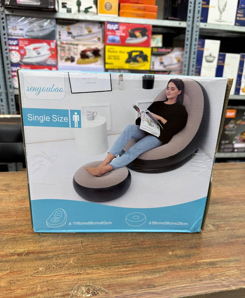 Inflatable Sofa With Foot Rest 7