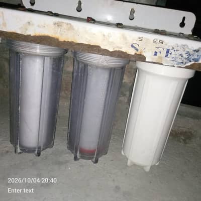 3 Stage Water Filter for Sale - Good Working - Installed New Filters