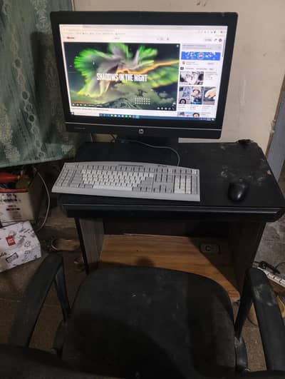 All in one computer set chair table