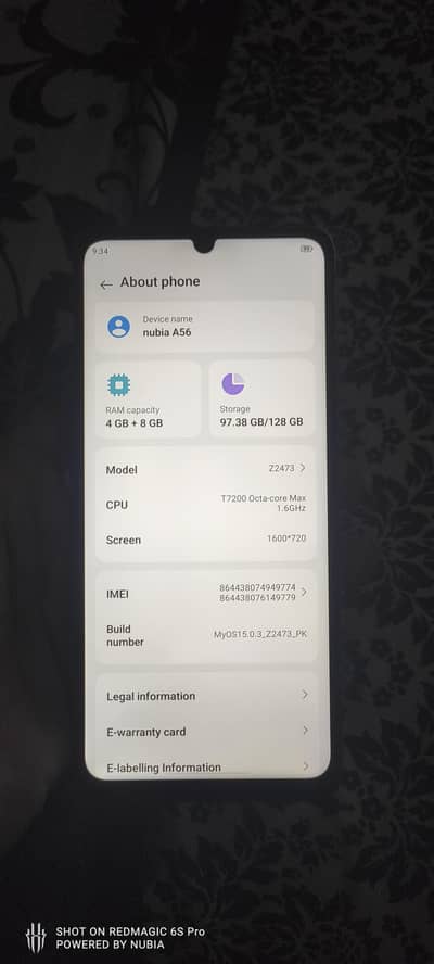 Zte Nubia A56