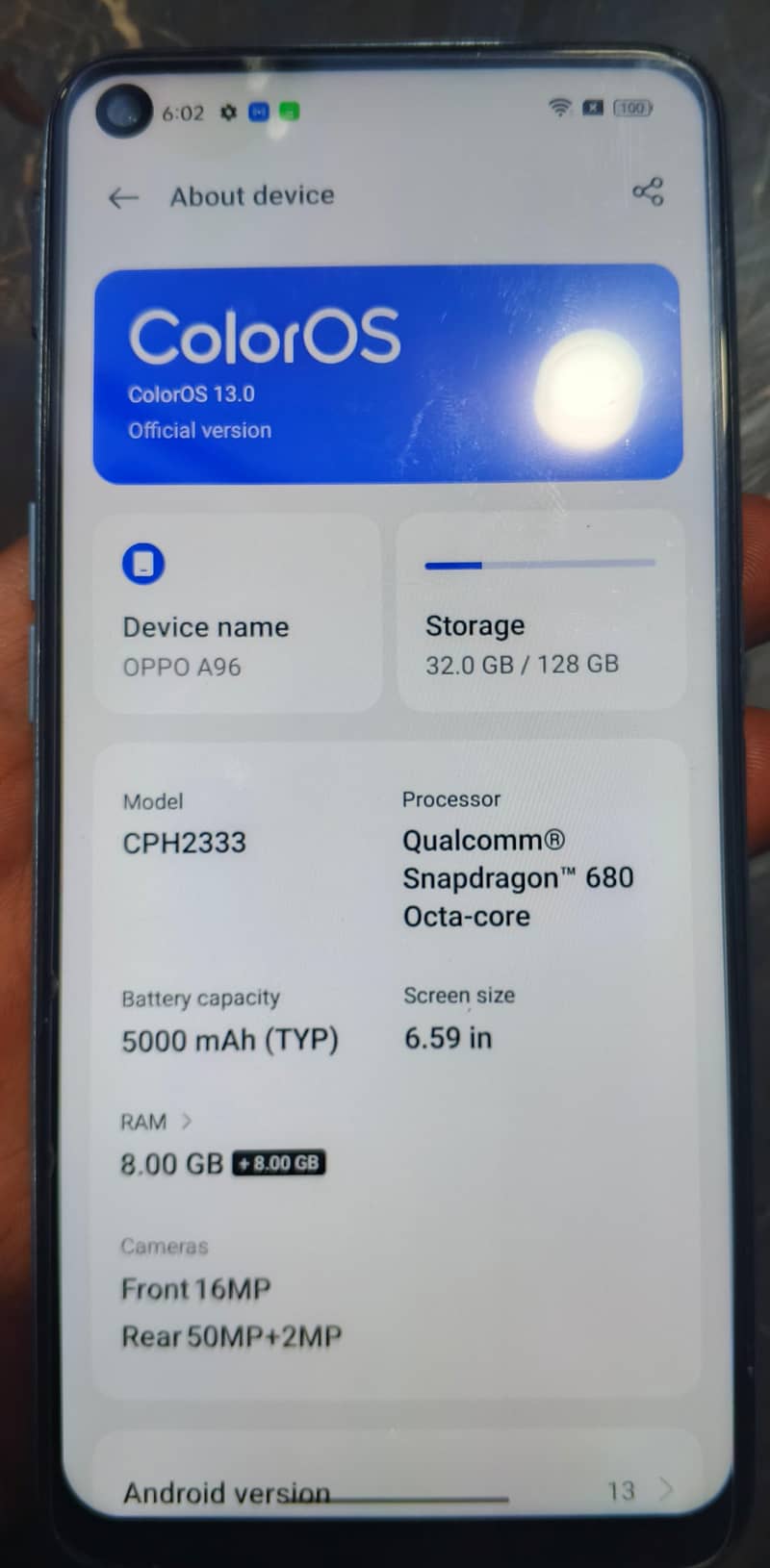 OPPO A96 2