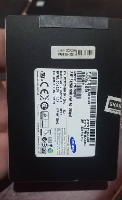Samsung 512GB SSD Fast & Reliable Storage