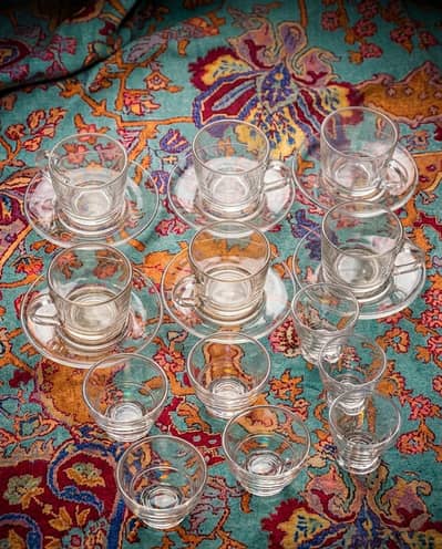 cup saucers bowls glass