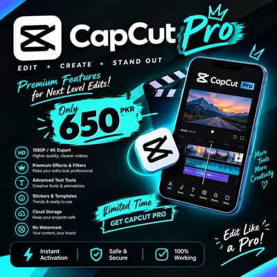 CAPCUT PRO AVAILABLE